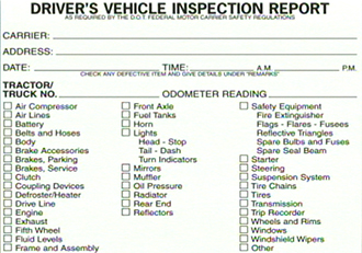 Inspection Report: Truck Driver Training