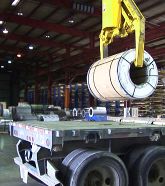 Loading Metal Coil: Truck Driver Training