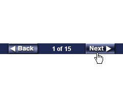Back/Next buttons: online training Back/Next buttons: online training