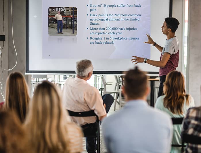 Classroom training scene