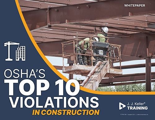 OSHA's Top 10 Violations in Construction Whitepaper Cover Image
